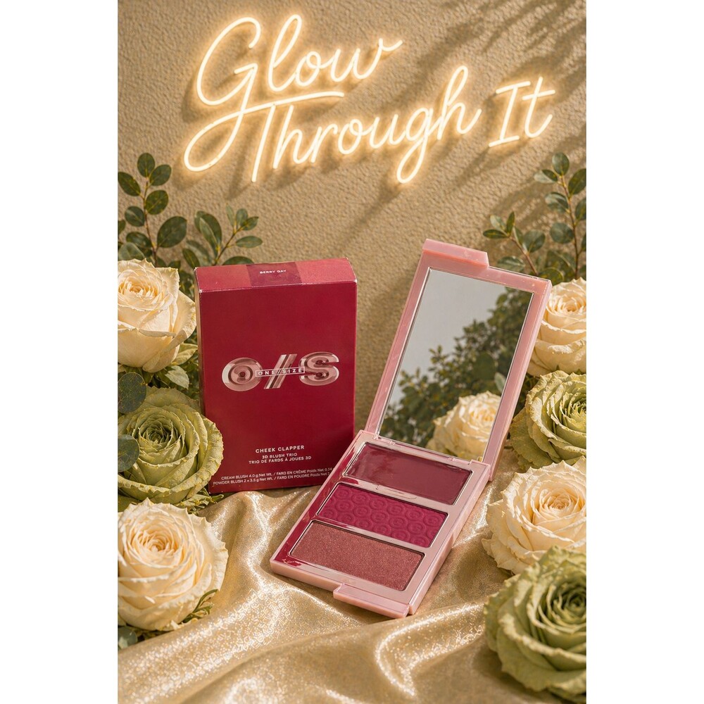 Patrick Starr ONE/SIZE O/S Cheek Clapper 3D Blush Trio - Berry Gay NEW
